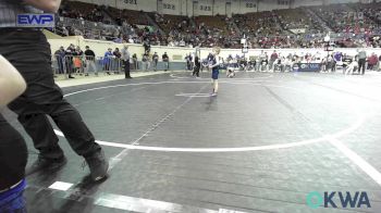 37 lbs Quarterfinal - Tyger Ray, Clinton Youth Wrestling vs Tucker Hawkins, Checotah Matcats