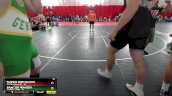 285 lbs Semis & Wb (16 Team) - Brayden Franzen, Geneseo Green vs Tanner Gormanson, Wisconsin Rapids