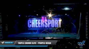Triple Crown Elite - PURPLE REIGN [2021 L2 Youth - D2 - Small - B Day 2] 2021 CHEERSPORT National Cheerleading Championship