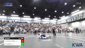 90/100 lbs Semifinal - Jack Freeland (100), Norman North vs Kaideson Coughlan, Noble Takedown Club
