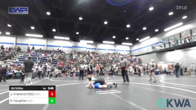 90/100 lbs Semifinal - Jack Freeland (100), Norman North vs Kaideson Coughlan, Noble Takedown Club