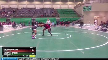 145 lbs Quarterfinals (8 Team) - Taziyah Collins, Jordan vs Arieana Bacon, Greenbrier