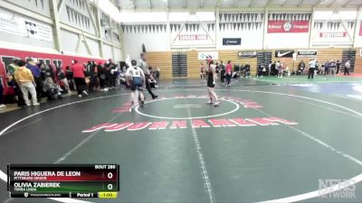 115 (117) Cons. Round 1 - Olivia Zabierek, Terra Linda vs Paris Higuera De Leon, Pittsburg Senior