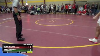 165 lbs Cons. Round 3 - Brayden Lucas, Edmond North vs Noah Holman, Gonzaga Preparatory School