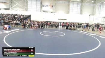 160 lbs Champ. Round 2 - Waleed Mused, Amherst Youth Wrestling vs Brayden Petrosky, Hilton Jr Cadets Wrestling Club