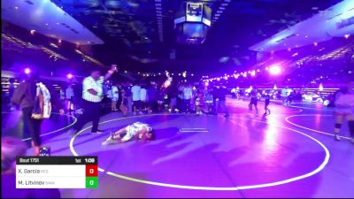 70 lbs Quarterfinal - Xalvador Garcia, Red Wave Wrestling vs Maxim Litvinov, Savage House Wrestling Club