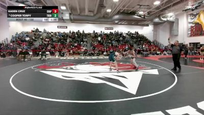 132 lbs Champ. Round 1 - Kaden Cruz, Chaparral vs Cooper Torpy, ThunderRidge