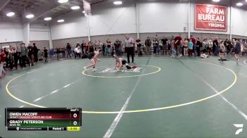 74 lbs Quarterfinal - Grady Peterson, Nova WC vs Owen Macoff, Legacy Dragons Wrestling Club