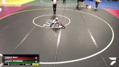 50 lbs Placement (4 Team) - Cygnus Walz, Staples vs Carson Schneider, K-M