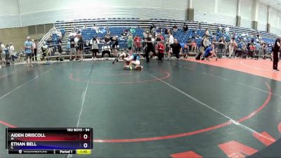 94 lbs Quarterfinal - Aiden Driscoll, IN vs Ethan Bell, IL