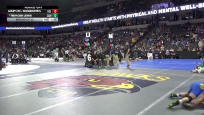 126 lbs Round Of 32 - Marthell Buenrostro, Los Banos (SJ) vs Thunder Lewis, Clovis (CS)