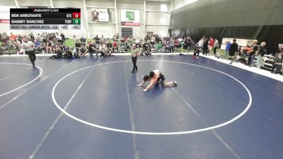 Junior Boys - 126 lbs Cons. Round 4 - Ben Arbotante, Relentless Training Center vs Sammy Sanchez, Team Wyoming