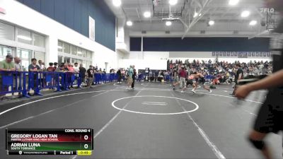 126 lbs Cons. Round 4 - Gregory Logan Tan, Martin Luther King High School vs Adrian Luna, South Torrance