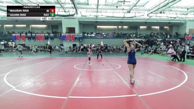 120 lbs Consi Of 4 - Maleeah Rios, Bristol Central vs Liliana Diaz, Platt