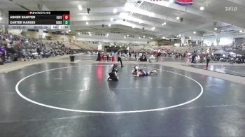 157 lbs Quarterfinals (8 Team) - Asher Sawyer, Clarksville High School vs Carter Hargis, Bradley Central High School
