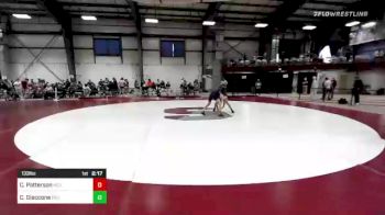133 lbs Consi Of 8 #1 - Cole Patterson, New England College vs Cody Giaccone, Plymouth
