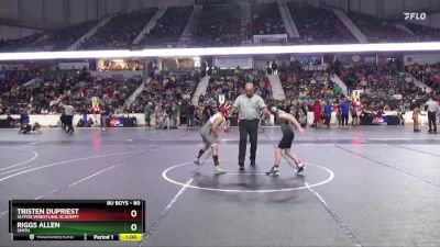 80 lbs Cons. Round 2 - Riggs Allen, Smith vs Tristen Dupriest, SlyFox Wrestling Academy