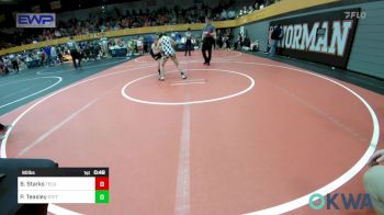 90 lbs Rr Rnd 2 - Brantley Starks, Tecumseh Youth Wrestling vs Phillip Teasley, Standfast