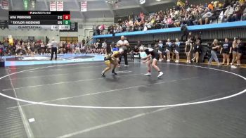 135 lbs Quarterfinal - Taylor Hoskins, Center Point-Urbana vs Ava Perkins, South Tama