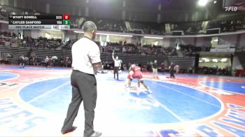 165-1A 3rd Place Match - Cayleb Sanford, Vidalia vs Wyatt Sowell, Screven County