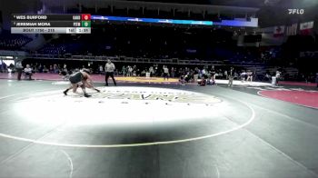 215 lbs Semifinal - Wes Burford, Oakdale vs Jeremiah Mora, Pitman
