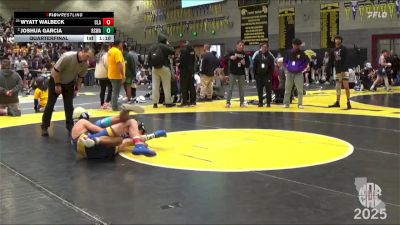 122 lbs Quarterfinal - Wyatt Walbeck, Clark vs Joshua Garcia, Red Star Wrestling Academy