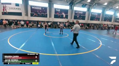 98 lbs Cons. Round 3 - Braden Campa, Alamo City Wrestling Club vs Jacob Skorka, Katy Area Wrestling Club