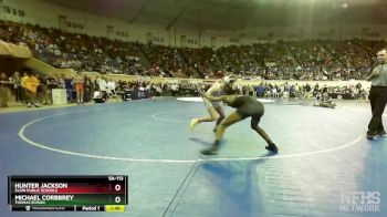 5A-113 lbs Quarterfinal - Hunter Jackson, Elgin Public Schools vs Michael Corbbrey, Thomas Edison