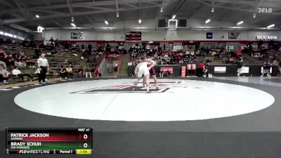 184 lbs Cons. Semi - Patrick Jackson, Gannon vs Brady Schuh, UW-Parkside