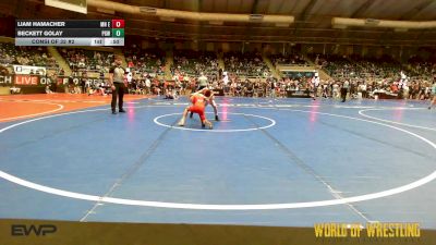 76 lbs Consi Of 32 #2 - Liam Hamacher, MN Elite vs Beckett Golay, Proving Grounds Wrestling