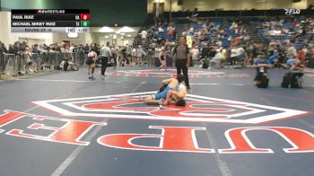 126 lbs Round Of 16 - Paul Ruiz, CA vs Michael Mikey Ruiz, TX