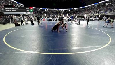 110 lbs Pigtails - Brooklyn McCoy, Central Valley vs Addison Keem, Saegertown