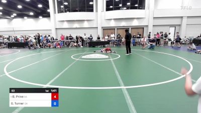 63 lbs 1/4 Final - Brantley Prine, Ga vs Gabe Turner, Ga