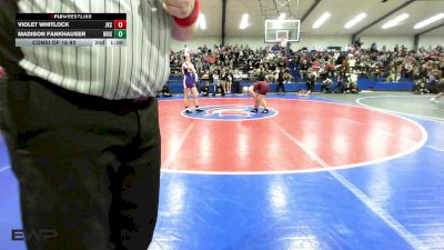 138 lbs Consi Of 16 #2 - Violet Whitlock, Jenks vs Madison Fankhauser, Bristow