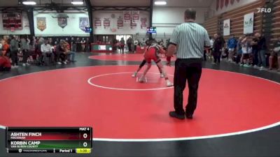 132 lbs Cons. Round 2 - Ashten Finch, Mackinaw vs Korbin Camp, Van Buren County