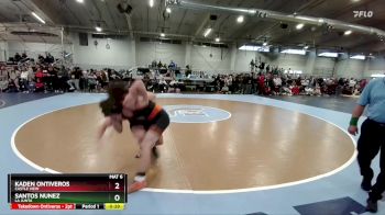 150 lbs Cons. Round 5 - Kaden Ontiveros, Castle View vs Santos Nunez, La Junta
