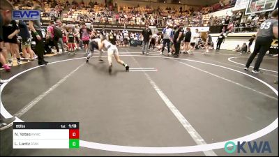 85 lbs Semifinal - Noah Yates, Newcastle Youth Wrestling vs Lennon Lantz, Standfast OKC