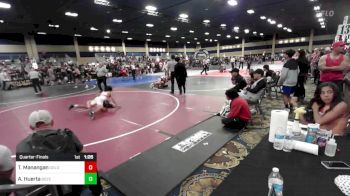 120 lbs Quarterfinal - Thaddeus Manangan, Gold Rush Wr Acd vs Andrew Huerta, Bozeman WC