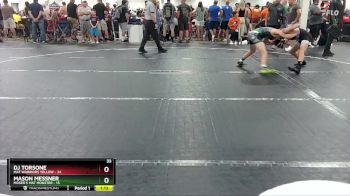 105 lbs Round 1 (6 Team) - Mason Messner, Moser`s Mat Monster vs DJ Torsone, Mat Warriors Yellow