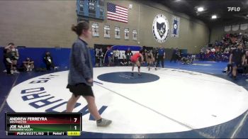 157 lbs Cons. Round 1 - Joe Najar, Evergreen Valley vs Andrew Ferreyra, Westminster