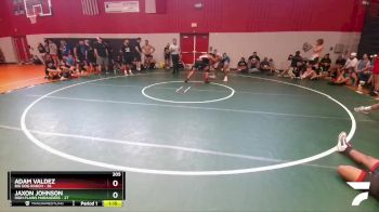 205 lbs Round 5 (6 Team) - Jaxon Johnson, High Plains Marauders vs Adam Valdez, Big Dog Ranch
