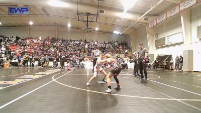 64 lbs Consolation - Wyatt Holtz, Wagoner Takedown Club vs Braven Worth, Collinsville Cardinal Youth Wrestling