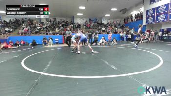 119 lbs Consolation - Cohen Ivie, Ponca City Wildcat Wrestling vs Weston Schopf, Lions Wrestling Academy