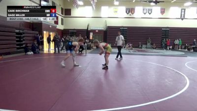 135.7-143.5 Champ. Round 2 - Cade Birchman, Excel Wrestling vs Gage Miller, Immortal Athletics WC