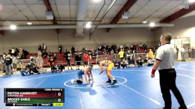 165 lbs Cons. Round 2 - Payton Handevidt, Augustana (SD) vs Brooks Gable, Air Force