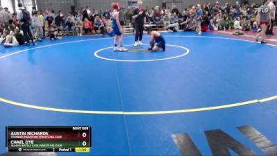 106 lbs Round 1 - Austin Richards, Thunder Mountain Wrestling Club vs Chael Dye, Alaska Battle Cats Wrestling Club