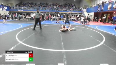 102-110 lbs Round Of 16 - Zaylei Chavez, HURRICANE WRESTLING ACADEMY vs Morgan Morton, Dark Cloud Wrestling Club