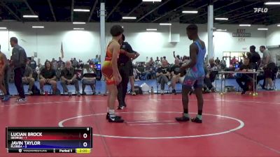 119 lbs 2nd Place Match (16 Team) - Lucian Brock, Georgia vs Javin Taylor, Florida