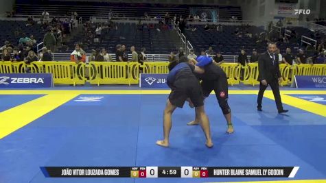 Hunter Blaine Samuel Ly Goodin vs João Vitor Louzada Gomes 2025 Pan IBJJF Jiu-Jitsu No-Gi Championship