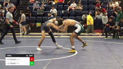 149 lbs Quarterfinal - Aidan Hansen, Moorpark vs Joshua Padilla, East Los Angeles